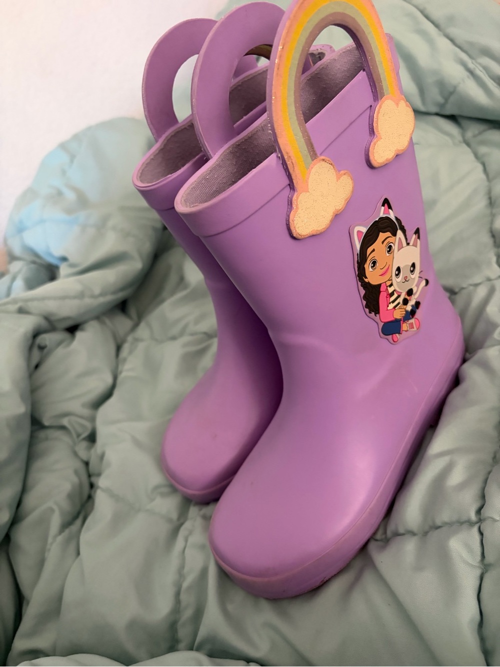 Kids Purple Rain Boots